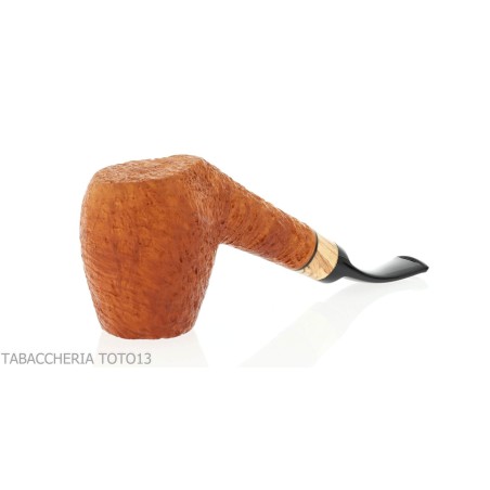 Arbousier en arbousier, forme billard courbé, bruyère sablée - Pipe Pour le Tabac - Racine naturelle
