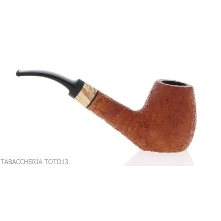 Arbousier en arbousier, forme billard courbé, bruyère sablée - Pipe Pour le Tabac - Racine naturelle