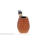 Arbousier en arbousier, forme billard courbé, bruyère sablée - Pipe Pour le Tabac - Racine naturelle