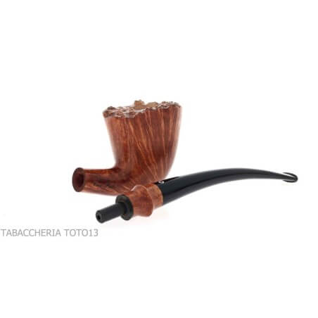 Elite-Tabakpfeife in gebogener Churchwarden-Form Talamona pipe Talamona