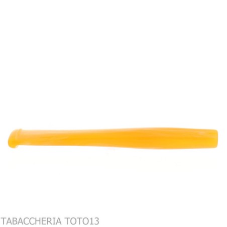 Straight mouthpiece in "light amber" methacrylate for corncob pipe - Accessories for tobacco pipes