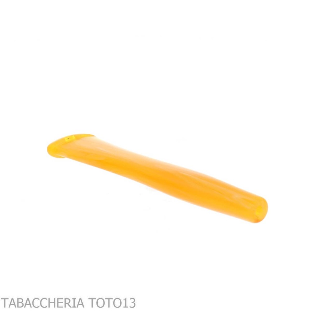 Straight mouthpiece in "light amber" methacrylate for corncob pipe - Accessories for tobacco pipes