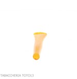 Straight mouthpiece in "light amber" methacrylate for corncob pipe - Accessories for tobacco pipes