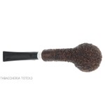 Brebbia 75 anniversary pipe Bent Apple shape rock briar - Tobacco Pipes - Natural root