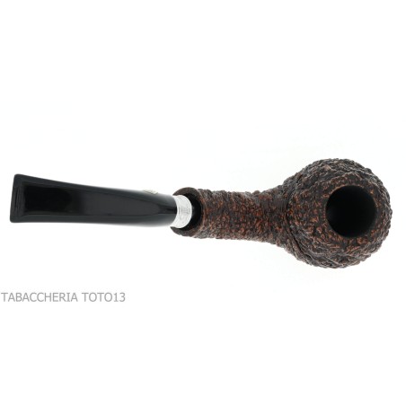 Brebbia 75 anniversary pipe Bent Apple shape rock briar - Tobacco Pipes - Natural root