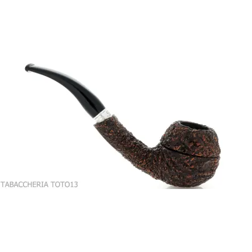 Brebbia 75 Jubiläumspfeife Bent Apple Shape Rock Briar - Tabakpfeifen