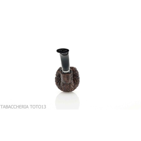 Brebbia 75 anniversary pipe Bent Apple shape rock briar - Tobacco Pipes - Natural root