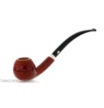 Brebbia 75 anniversary pipe Bent Apple shape Selected briar - Tobacco Pipes - Natural root