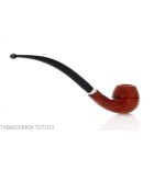 Brebbia 75 anniversary pipe Bent Apple shape Selected briar - Tobacco Pipes - Natural root