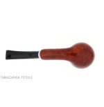 Brebbia 75 anniversary pipe Bent Apple shape Selected briar - Tobacco Pipes - Natural root