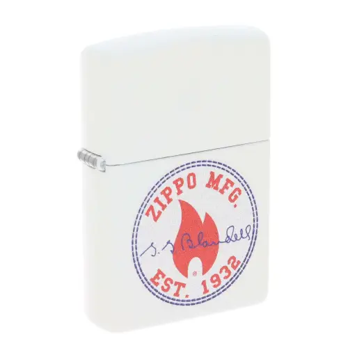 Zippo Eternal Flame on white enamel - Lighters - Brass