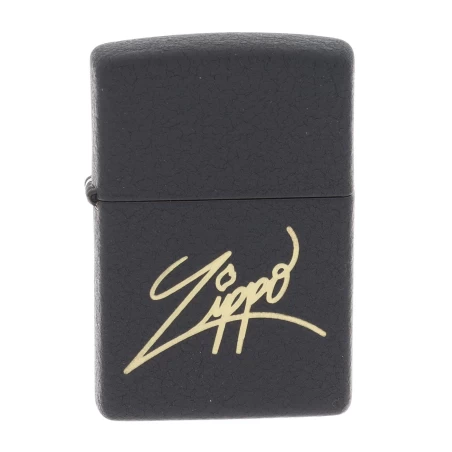 Zippo black crackle, accendino benzina antivento