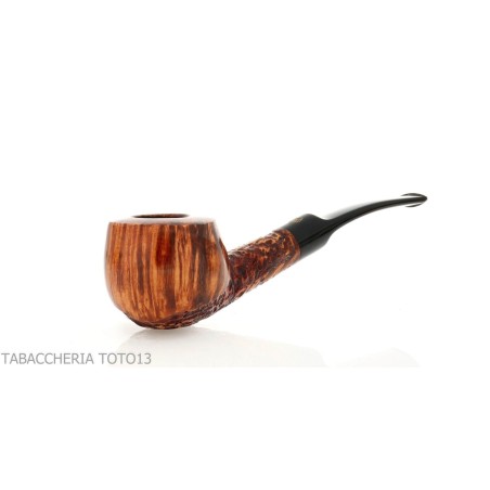 Pipe de billard Crown Viking légèrement courbée finition partiellement sablée-Winsløw Poul