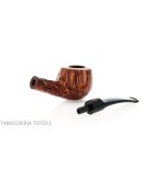 Pipe de billard Crown Viking légèrement courbée finition partiellement sablée-Winsløw Poul