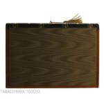 Libro bar in cuoio fiorentino decorato con oro zecchino - Accessori Per Vino & Liquori e Bicchieri