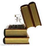 Bar book in Florentine leather decorated with pure gold - Accessories For Wine & Spirits And Glasses - Florentine leather