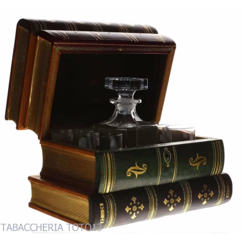 Bar book in Florentine leather decorated with pure gold - Accessories For Wine & Spirits And Glasses - Florentine leather