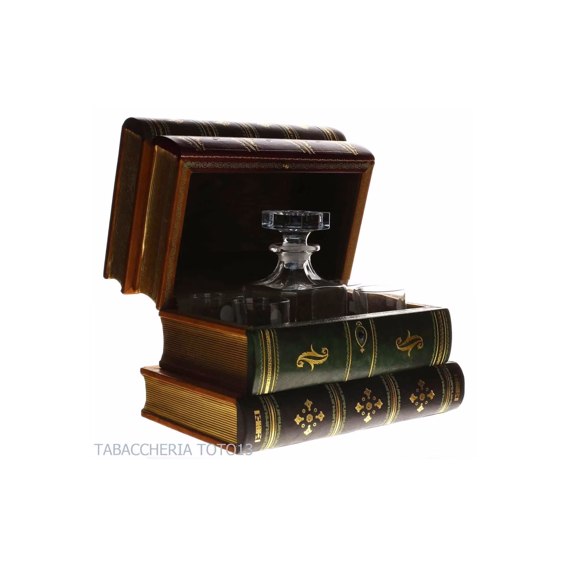 Bar book in Florentine leather decorated with pure gold - Accessories For Wine & Spirits And Glasses - Florentine leather