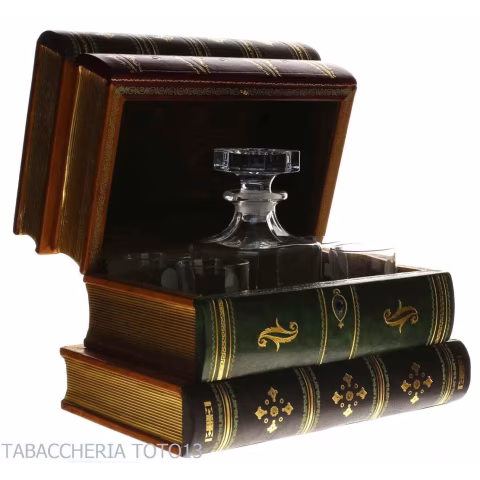 Bar book in Florentine leather decorated with pure gold - Accessories For Wine & Spirits And Glasses - Florentine leather