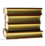 Libro bar in cuoio fiorentino decorato con oro zecchino - Accessori Per Vino & Liquori e Bicchieri