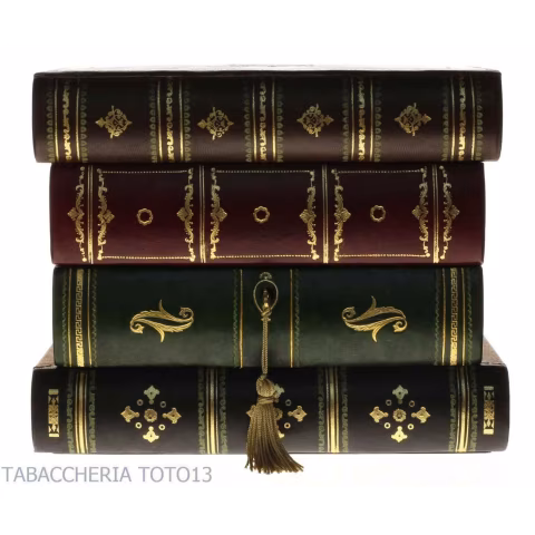 Bar book in Florentine leather decorated with pure gold - Accessories For Wine & Spirits And Glasses - Florentine leather