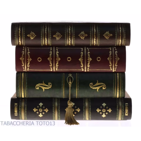 Bar book in Florentine leather decorated with pure gold - Accessories For Wine & Spirits And Glasses - Florentine leather