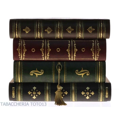 Barbuch aus florentinischem Leder, verziert mit reinem Gold - Zubehör Für Wein & Spirituosen Und Gläser
