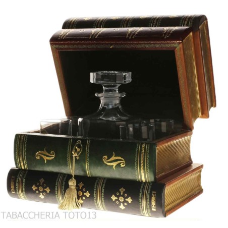Barbuch aus florentinischem Leder, verziert mit reinem Gold - Zubehör Für Wein & Spirituosen Und Gläser