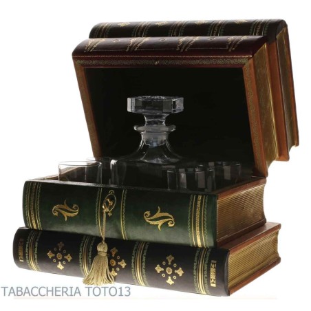 Barbuch aus florentinischem Leder, verziert mit reinem Gold - Zubehör Für Wein & Spirituosen Und Gläser
