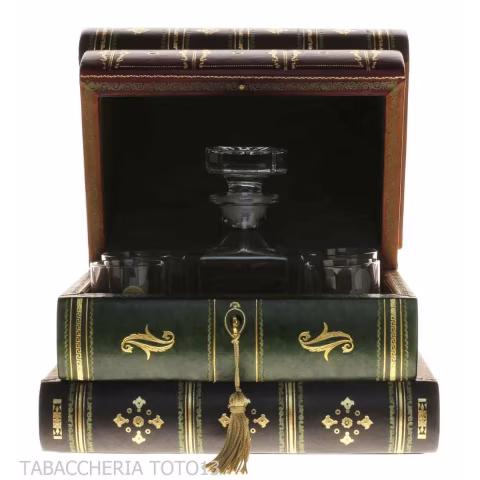 Bar book in Florentine leather decorated with pure gold - Accessories For Wine & Spirits And Glasses - Florentine leather