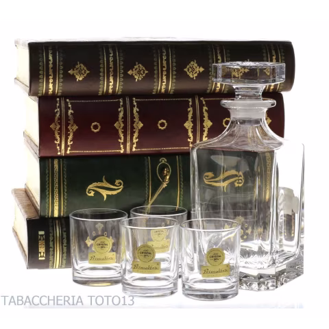 Bar book in Florentine leather decorated with pure gold - Accessories For Wine & Spirits And Glasses - Florentine leather
