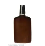 Flacon recouvert de cuir florentin avec verre argenté - Accessoires Pour Vins & Spiritueux et Verres - Métal, Cuir florentin