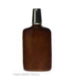Flask covered in Florentine leather with silver glass - Accessories For Wine & Spirits And Glasses - Metal, Florentine leathe