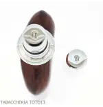 Flacon recouvert de cuir florentin avec verre argenté - Accessoires Pour Vins & Spiritueux et Verres - Métal, Cuir florentin