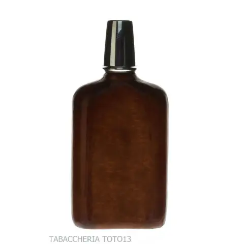 Flacon recouvert de cuir florentin avec verre argenté - Accessoires Pour Vins & Spiritueux et Verres - Métal, Cuir florentin