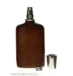 Flacon recouvert de cuir florentin avec verre argenté - Accessoires Pour Vins & Spiritueux et Verres - Métal, Cuir florentin