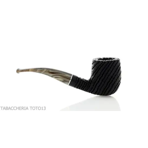Pipa Oak forma Billiard curva in legno di morta - Pipe
