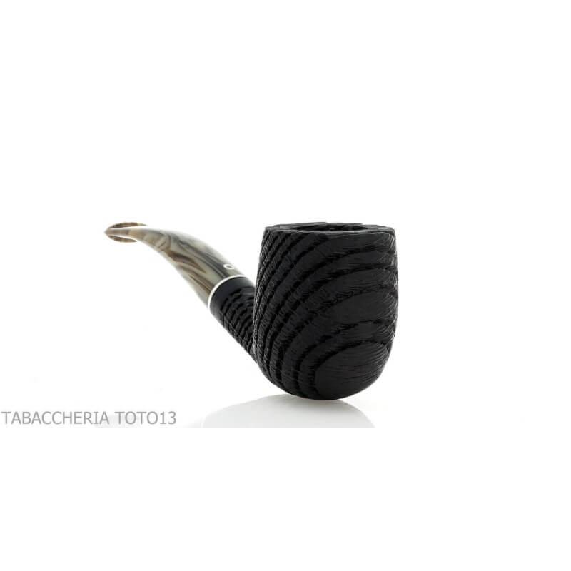 Pipa Oak forma Billiard curva in legno di morta - Pipe Milano
