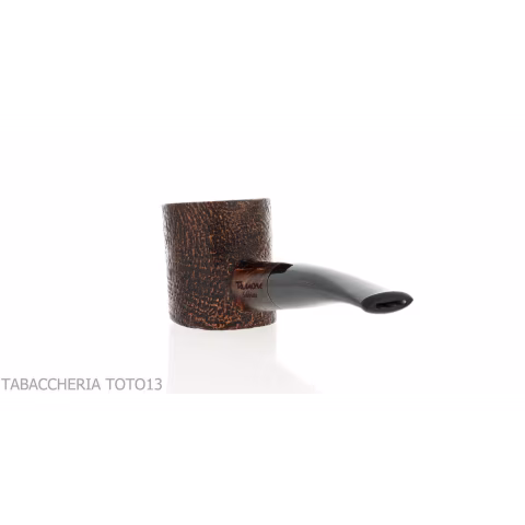 Revolution Mammuth cherrywood shaped pipe in sandblasted briar - Tobacco Pipes - Natural root