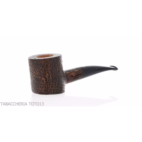 Revolution Mammuth cherrywood shaped pipe in sandblasted briar - Tobacco Pipes - Natural root