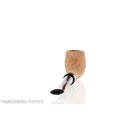 Pipe arbousier en arbousier forme billard bruyère naturelle sablée - Pipe Pour le Tabac - Bois