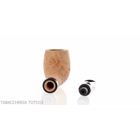 Arbutus pipe in strawberry tree Billiard shape natural sanded briar-Talamona
