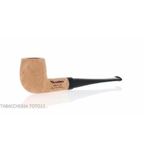 Arbutus pipe in strawberry tree Billiard shape natural sanded briar-Talamona