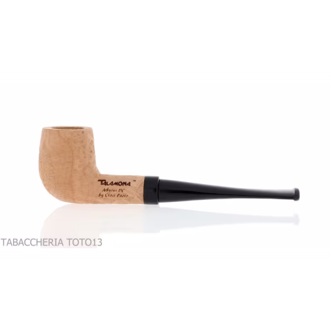 Arbutus pipe in strawberry tree Billiard shape natural sanded briar-Talamona