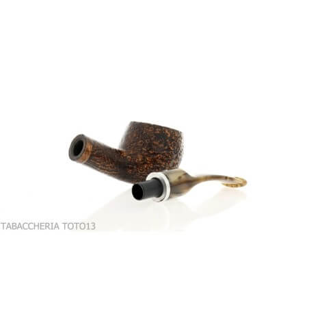 Revolution Mammuth Halb gebogene Pfeife in Apfelform aus sandgestrahltem Dornbusch - Talamona pipe