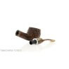 Revolution Mammuth Apple-shaped half-bent pipe in sandblasted briar Talamona pipe Talamona