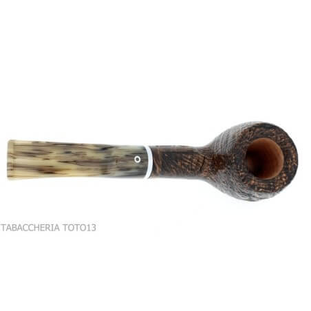 Revolution Mammuth Halb gebogene Pfeife in Apfelform aus sandgestrahltem Dornbusch - Talamona pipe