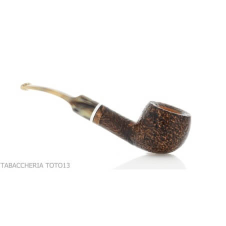 Revolution Mammuth Halb gebogene Pfeife in Apfelform aus sandgestrahltem Dornbusch - Talamona pipe