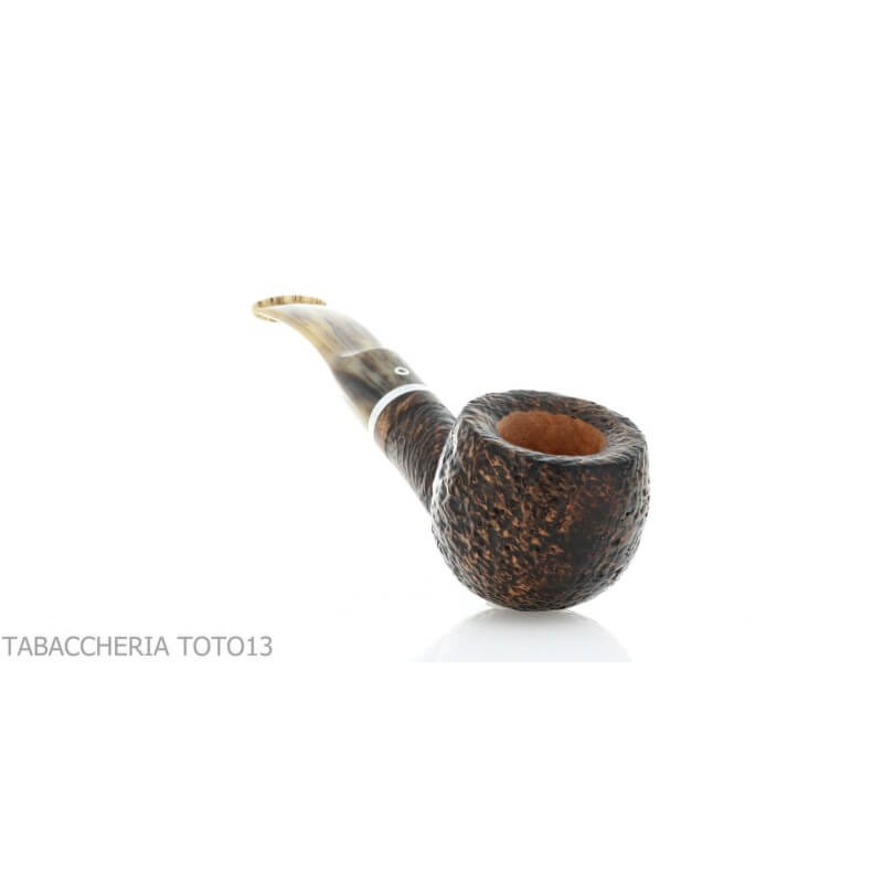 Pipa Revolution Mammuth forma de manzana semidoblada en brezo pulido con chorro de arena - Talamona pipe