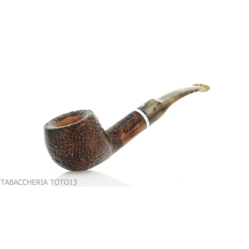 Revolution Mammuth Halb gebogene Pfeife in Apfelform aus sandgestrahltem Dornbusch - Talamona pipe
